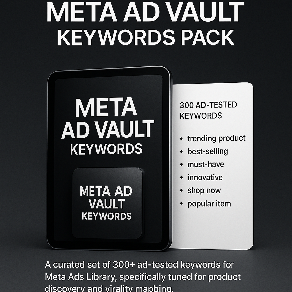 Meta Ad Vault Keywords Pack